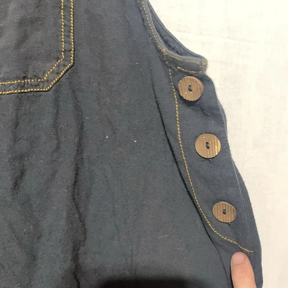 Urban Outfitters Dark Gray Shorts Overalls Romper - Picture 3 of 6